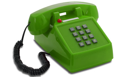 Opis PushMeFon cable retro phone with buttons, button phone, landline phone, US phone