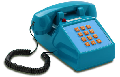 Opis PushMeFon cable retro phone with buttons, button phone, landline phone, US phone