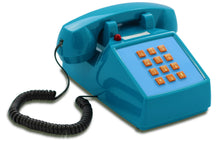 Load image into Gallery viewer, Opis PushMeFon cable retro phone with buttons, button phone, landline phone, US phone
