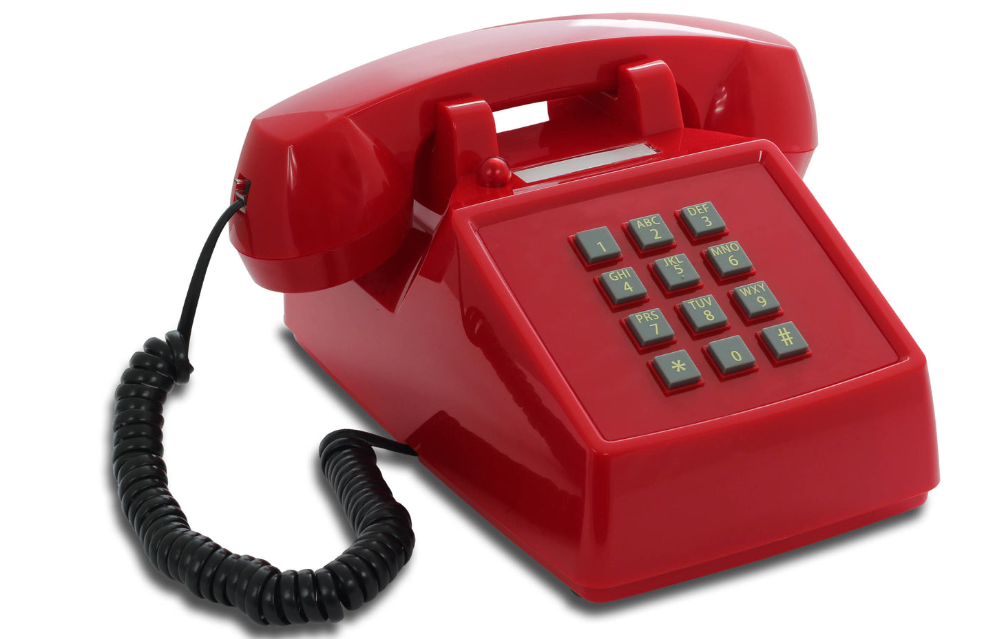 Opis PushMeFon cable retro phone with buttons, button phone, landline phone, US phone