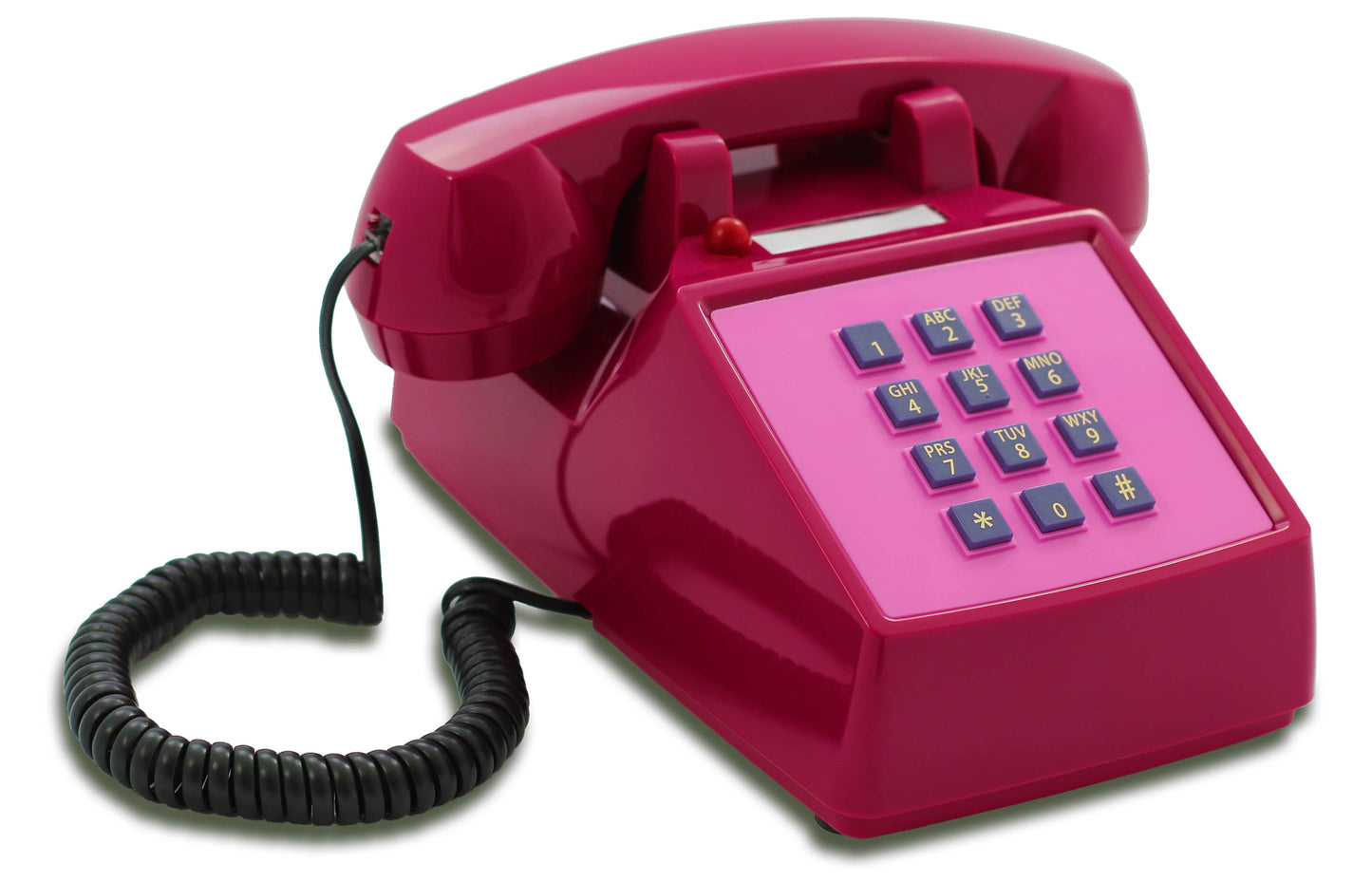 Opis PushMeFon cable retro phone with buttons, button phone, landline phone, US phone