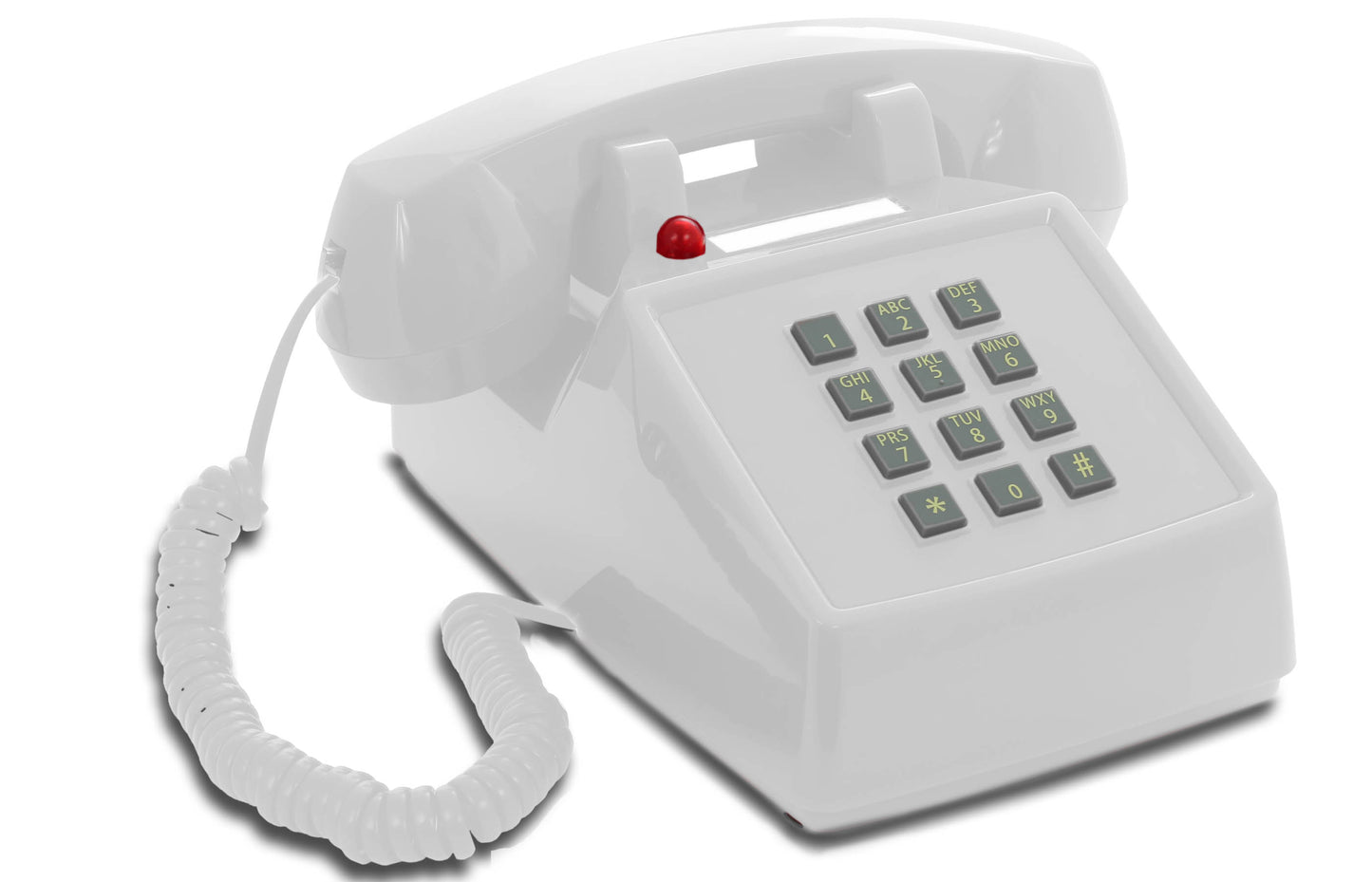 Opis PushMeFon cable retro phone with buttons, button phone, landline phone, US phone