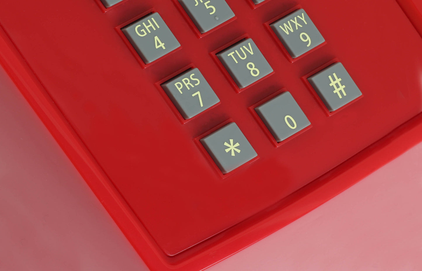 Opis PushMeFon cable retro phone with buttons, button phone, landline phone, US phone