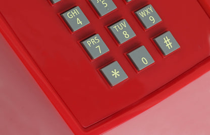 Opis PushMeFon cable retro phone with buttons, button phone, landline phone, US phone