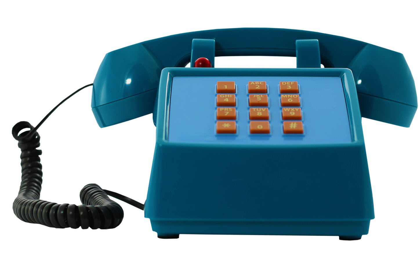 Opis PushMeFon cable retro phone with buttons, button phone, landline phone, US phone