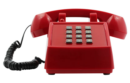 Opis PushMeFon cable retro phone with buttons, button phone, landline phone, US phone