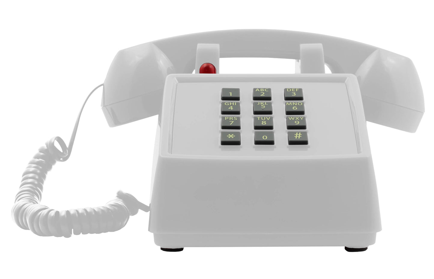 Opis PushMeFon cable retro phone with buttons, button phone, landline phone, US phone