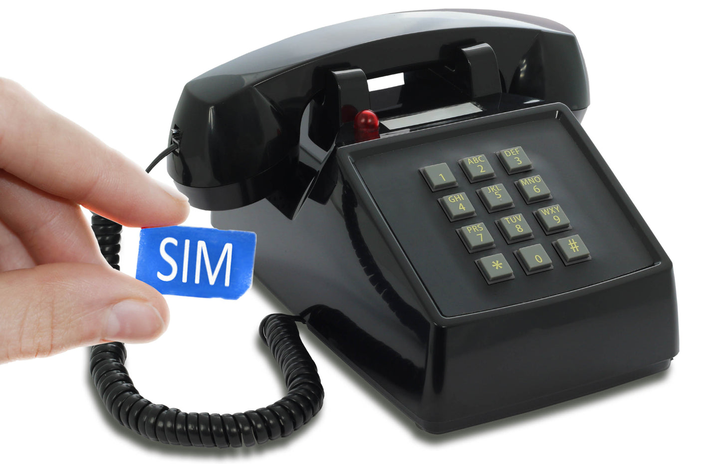 Opis PushMeFon mobile desk phone / GSM desk phone / mobile phone for seniors