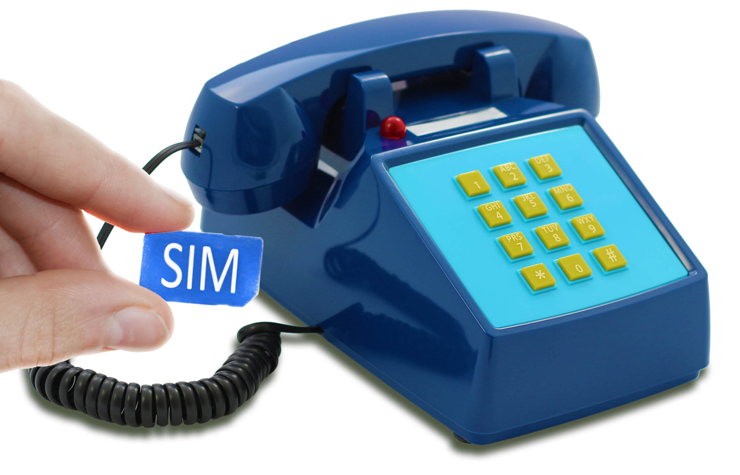 Opis PushMeFon mobile desk phone / GSM desk phone / mobile phone for seniors