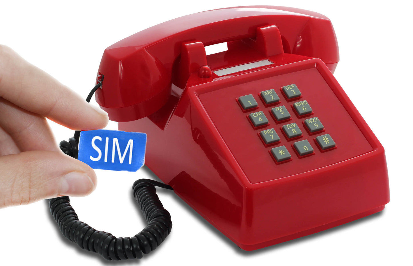 Opis PushMeFon mobile desk phone / GSM desk phone / mobile phone for seniors