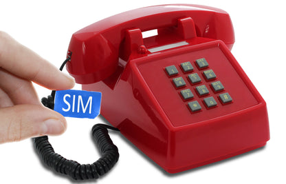 Opis PushMeFon mobile desk phone / GSM desk phone / mobile phone for seniors