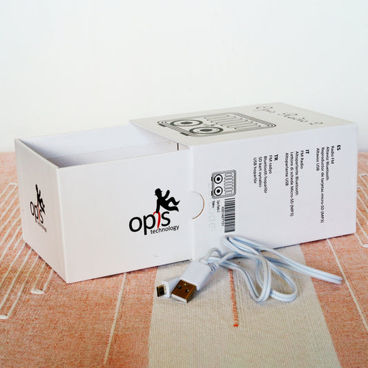 Opis Radio 2 & 3  – Kleiner Hölzerner Retro Bluetooth Lautsprecher und UHF-Radio