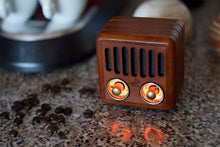 Load image into Gallery viewer, Opis Radio 2 &amp; 3 - Small Wooden Retro Bluetooth Speaker and UHF Radio
