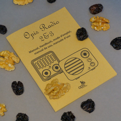 Opis Radio 2 & 3  – Kleiner Hölzerner Retro Bluetooth Lautsprecher und UHF-Radio