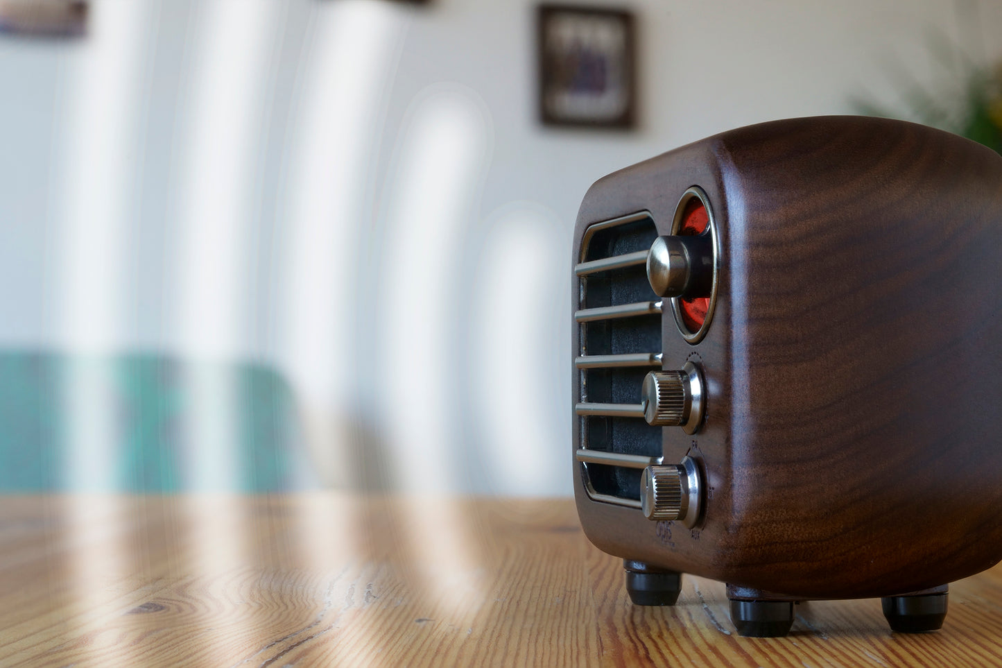Opis Radio 2 & 3  – Kleiner Hölzerner Retro Bluetooth Lautsprecher und UHF-Radio