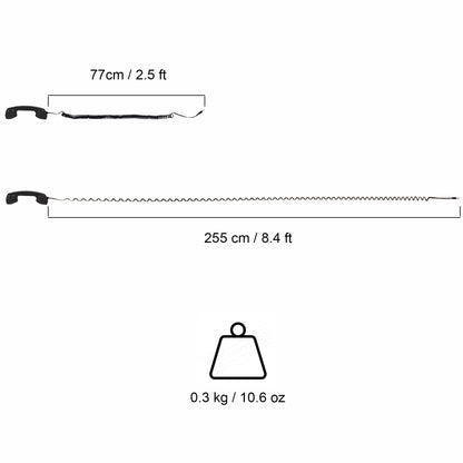 Opis 60s micro mobile phone handset, retro handset for smartphones, iPhone, Samsung, Huawei, etc.