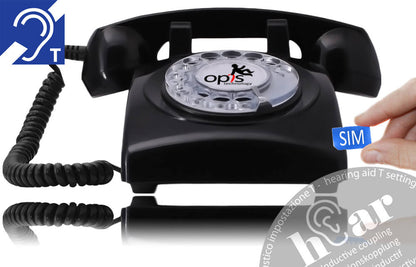 Opis 60s mobile hEar Seniorentelefon mit GSM / Seniorenhandy / Schwerhörigentelefon