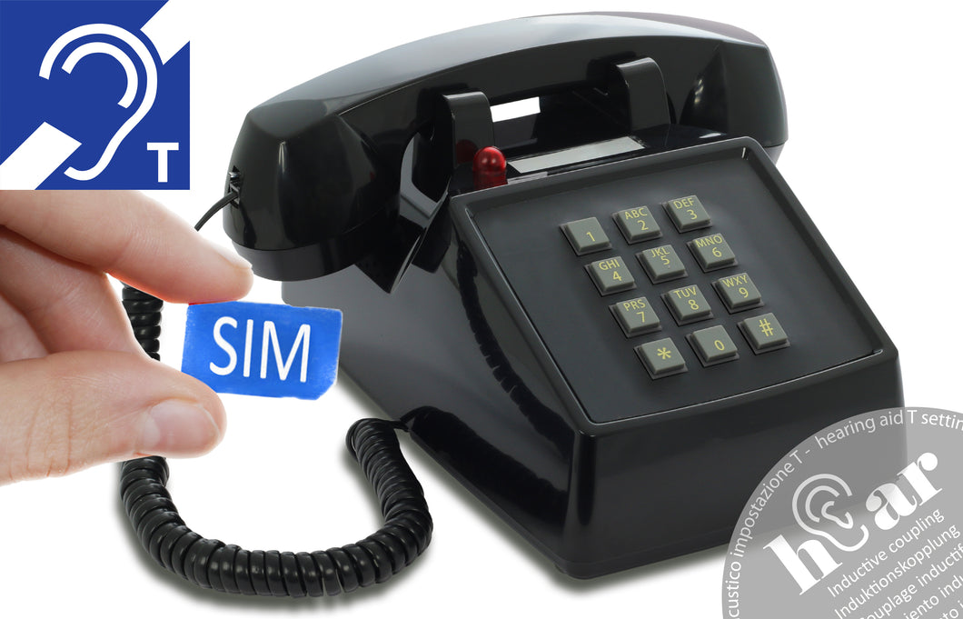 Opis PushMeFon mobile hEar desk phone / GSM desk phone / mobile phone for seniors